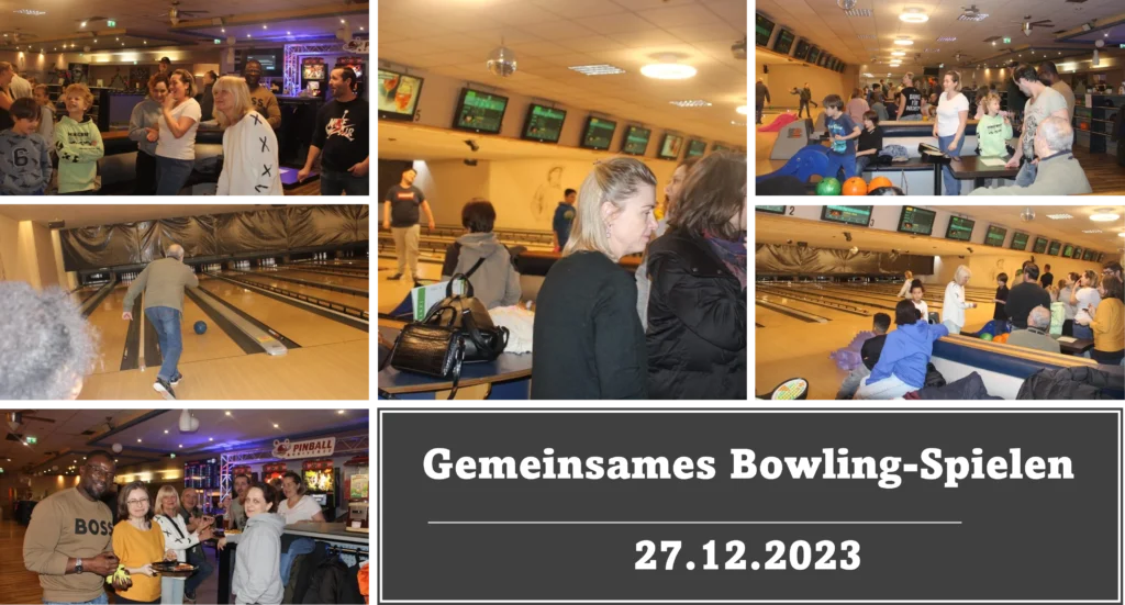 Gemeinsames Bowling-Spielen